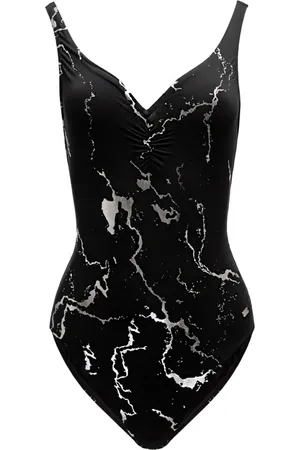 EA7 Dames, Badkleding, Zwart, Maat: L Polyamide