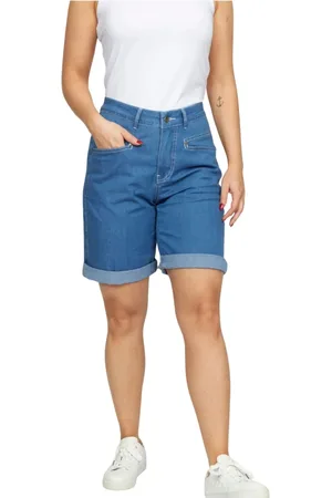 2-Biz Dames, Korte broeken, Blauw, Maat: XL Denim