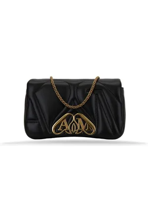 Alexander McQueen Dames, Tassen, Zwart, Maat: ONE Size Leer
