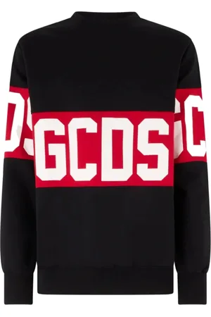 GCDS Heren, Sweatshirts & Hoodies, Zwart, Maat: M Katoen