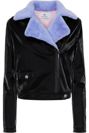 Chiara Ferragni Dames, Jassen, Zwart, Maat: XS Leer