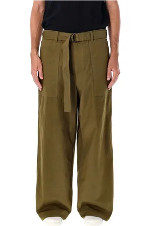 Comme des Garçons Heren, Broeken, Groen, Maat: M Katoen