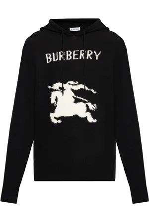Burberry Heren, Sweatshirts & Hoodies, Zwart, Maat: M Wol