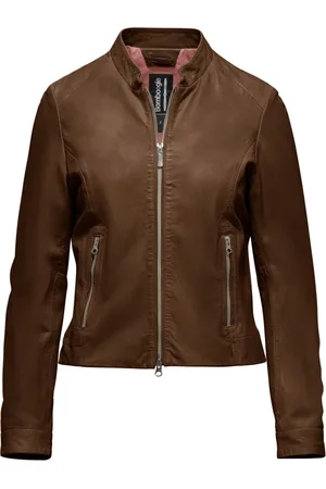 Bomboogie Dames, Jassen, Bruin, Maat: 2XL Leer