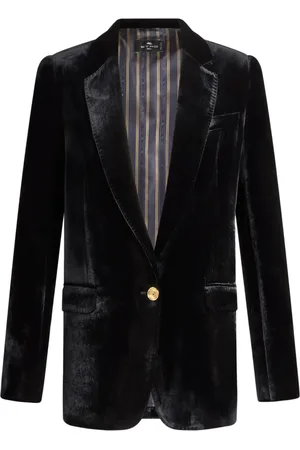 Etro Dames, Jassen, Zwart, Maat: S Wol