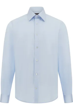 Boggi Milano Heren, Overhemden, Blauw, Maat: L Katoen