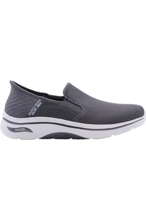 Skechers Heren, Schoenen, Grijs, Maat: 40 EU Synthetisch