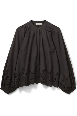 Sofie Schnoor Dames, Blouses & Shirts, Zwart, Maat: XL Katoen