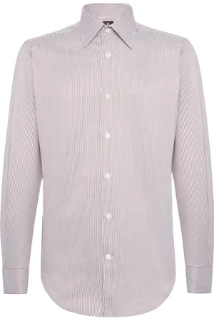 Boggi Milano Heren, Overhemden, Bruin, Maat: XL Katoen
