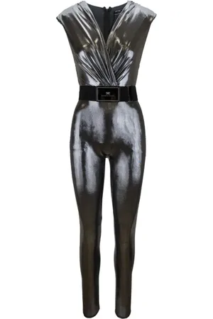 Elisabetta Franchi Dames, Jumpsuits & Playsuits, Grijs, Maat: XS Poliester