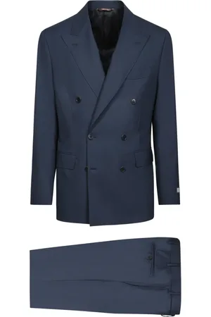 CANALI Heren, Pakken, Blauw, Maat: XL Wol