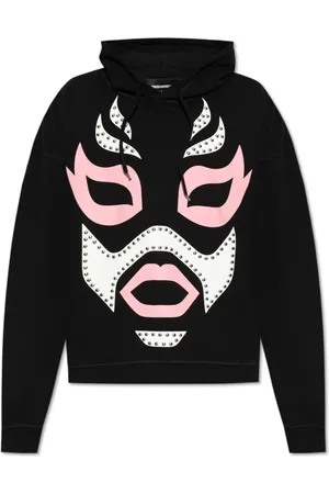 Dsquared2 Heren, Sweatshirts & Hoodies, Zwart, Maat: L Katoen