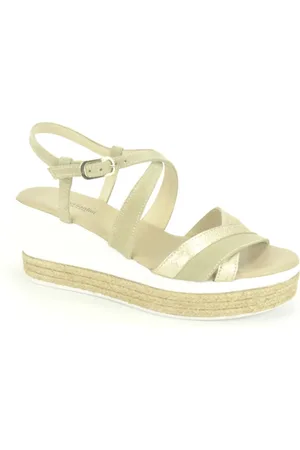 Nero Giardini Dames, Schoenen, Geel, Maat: 41 EU Jute
