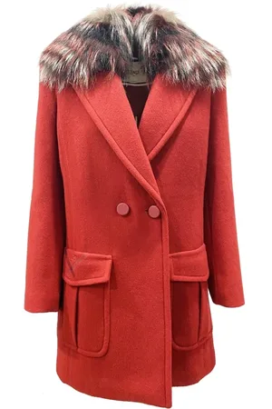 Fendi Dames, Mantels, Rood, Maat: XS Wol
