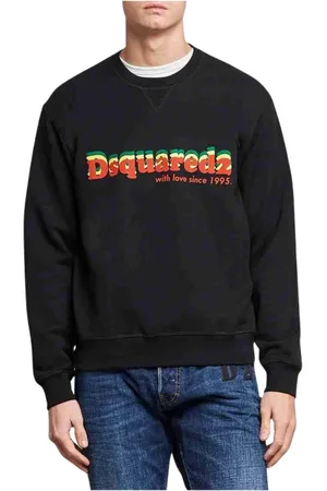 Dsquared2 Heren, Sweatshirts & Hoodies, Zwart, Maat: L