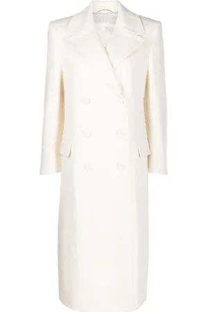 ERMANNO SCERVINO Dames, Mantels, Wit, Maat: XS Wol