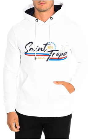 La Martina Heren, Sweatshirts & Hoodies, Wit, Maat: 2XL Katoen