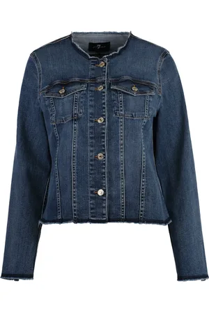 7 for all Mankind Dames, Jassen, Blauw, Maat: M Denim