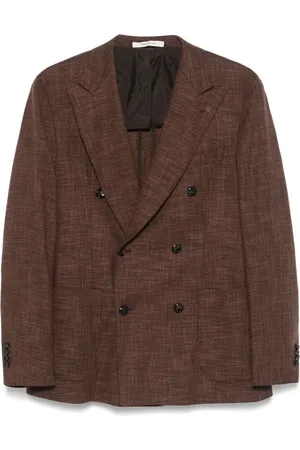 TAGLIATORE Heren, Pakken, Bruin, Maat: M Wol