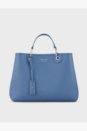 Emporio Armani Dames, Tassen, Blauw, Maat: ONE Size Leer
