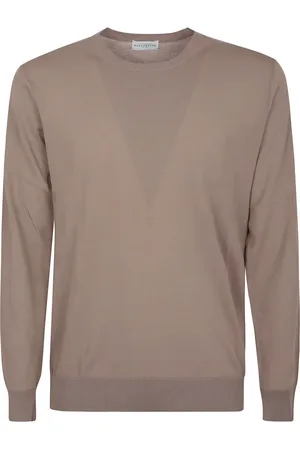 BALLANTYNE Heren, Truien, Bruin, Maat: 3XL Katoen