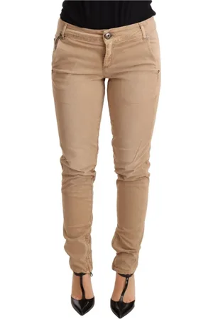 ERMANNO SCERVINO Dames, Broeken, Bruin, Maat: W24 Denim