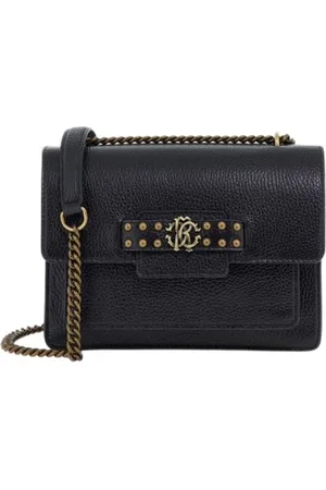 Roberto Cavalli Dames, Tassen, Zwart, Maat: ONE Size Leer