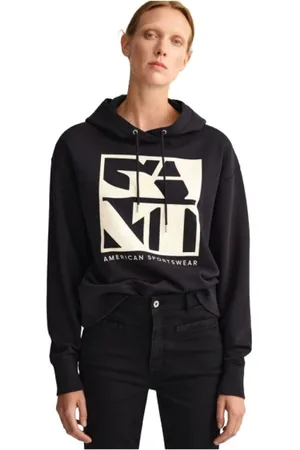 GANT Dames, Sweatshirts & Hoodies, Blauw, Maat: L Katoen
