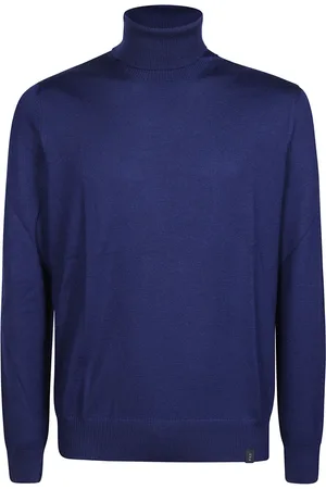 FAY Heren, Truien, Blauw, Maat: XL Wol