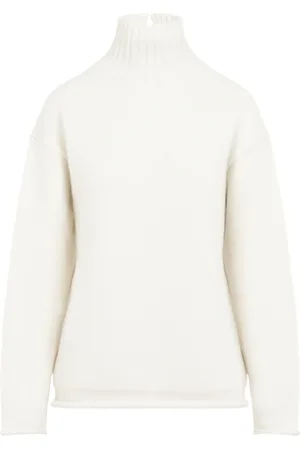 Bottega Veneta Dames, Truien, Wit, Maat: S Kasjmier