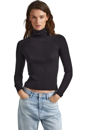 Pepe Jeans Dames, Truien, Zwart, Maat: XL Leer