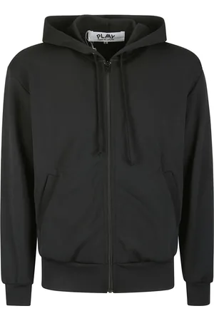 Comme des Garçons Heren, Sweatshirts & Hoodies, Zwart, Maat: L Poliester