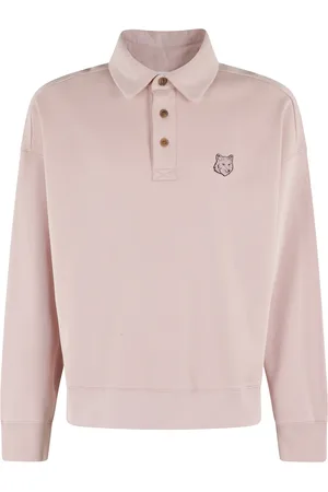 Maison Kitsuné Heren, Sweatshirts & Hoodies, Roze, Maat: S Katoen