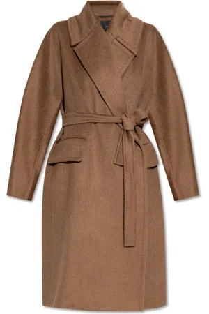 Max Mara Dames, Mantels, Bruin, Maat: 2XS Wol