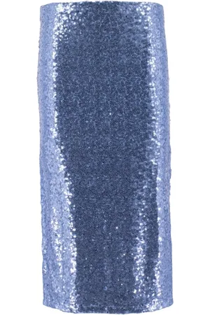 ERMANNO SCERVINO Dames, Rokken, Blauw, Maat: S Poliester