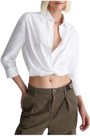 Liu Jo Dames, Blouses & Shirts, Wit, Maat: 2XS Katoen