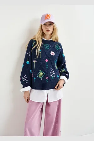 Essentiel Antwerp Dames, Truien, Blauw, Maat: M