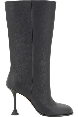Amina Muaddi Dames, Schoenen, Zwart, Maat: 40 EU Leer