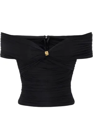 Elisabetta Franchi Dames, Tops, Zwart, Maat: S Viscose