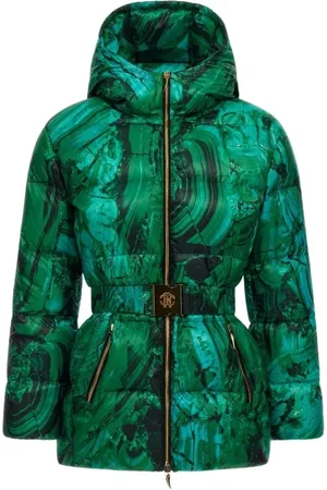 Roberto Cavalli Dames, Jassen, Groen, Maat: 2XL Poliester
