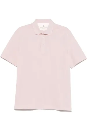 Brunello Cucinelli Heren, Tops, Roze, Maat: 2XL Katoen