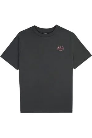A.P.C. Heren, Tops, Grijs, Maat: M Katoen