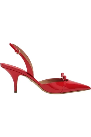 Salvatore Ferragamo Dames, Schoenen, Rood, Maat: 39 1/2 EU Lame