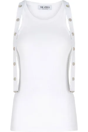 The Attico Dames, Tops, Wit, Maat: S Jersey