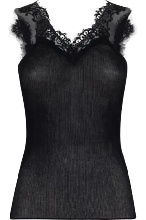 Blugirl Dames, Tops, Zwart, Maat: M Katoen