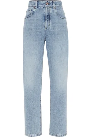 Brunello Cucinelli Dames, Jeans, Blauw, Maat: S Denim
