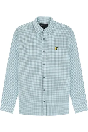 Lyle & Scott Heren, Overhemden, Blauw, Maat: S Katoen