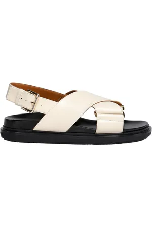 Marni Dames, Schoenen, Wit, Maat: 38 EU Leer