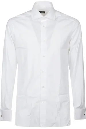 Ermenegildo Zegna Heren, Overhemden, Wit, Maat: 3XL Katoen