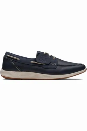 Clarks Heren, Schoenen, Blauw, Maat: 40 1/2 EU Leer